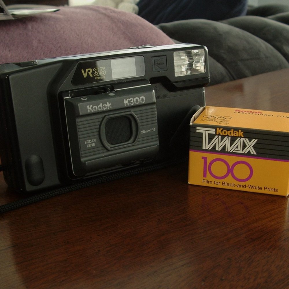 Kodak VR35 K300 35mm Point-and-Shoot Camera and 1 roll of Expired TMAX 100